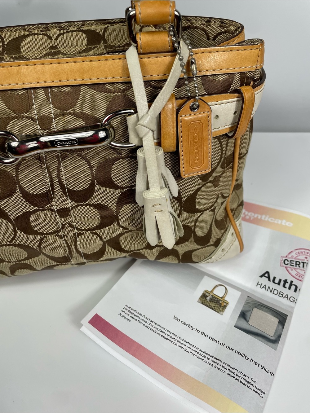 Authentic 2005 Coach Vintage Hampton Satchel and Wallet Set - Picture 3 of 16